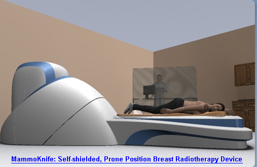 MammoKnife : Self-Shielded, Prone Position Breast Radiotherapy Device